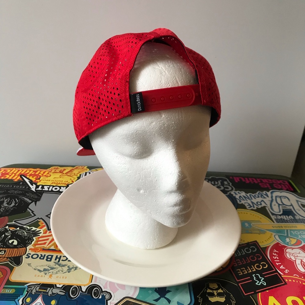 Dutch bros red snapback